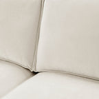 Brooklyn Slim Arm Left Hand Large L - Shape - Chenille Ivory - DUSK