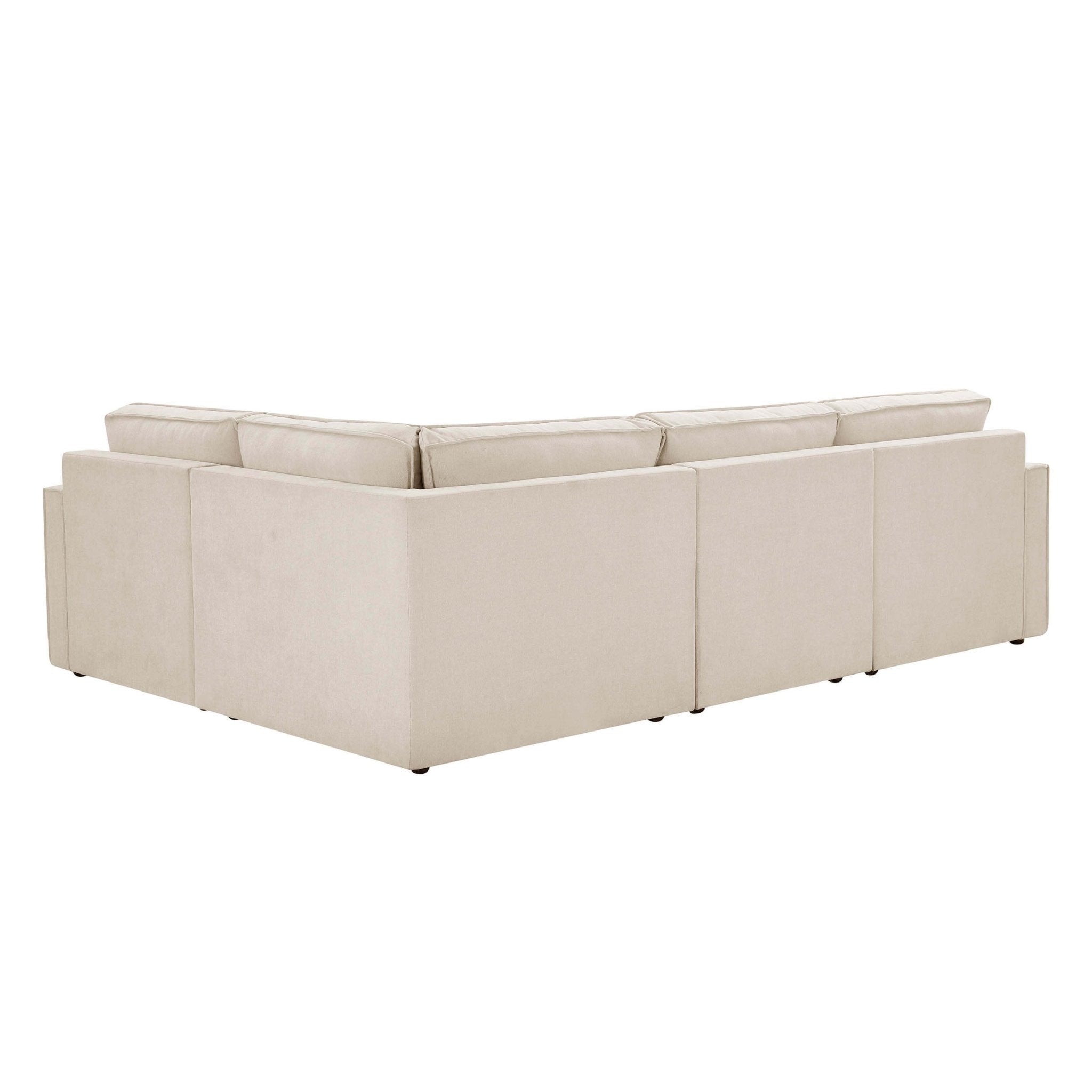 Brooklyn Slim Arm Left Hand Small L - Shape - Chenille Ivory - DUSK