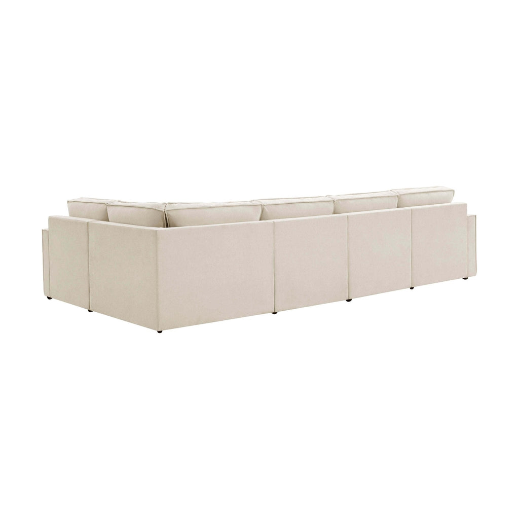 Brooklyn Slim Arm Right Hand Large L - Shape - Chenille Ivory - DUSK