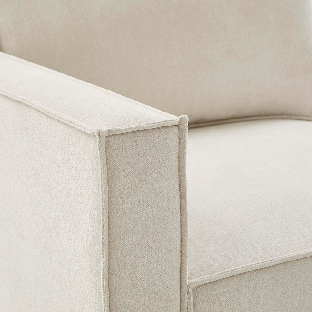 Brooklyn Slim Arm Right Hand Large L - Shape - Chenille Ivory - DUSK
