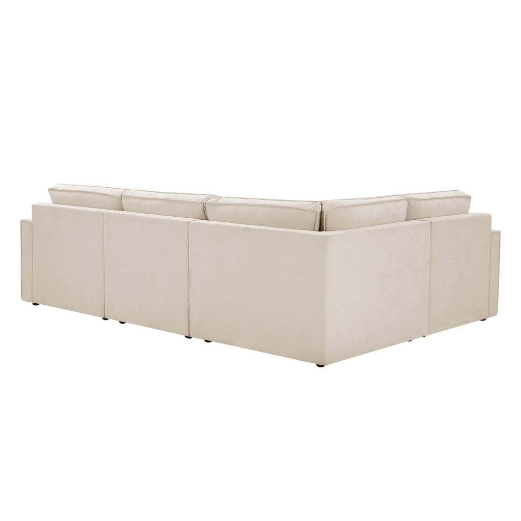Brooklyn Slim Arm Right Hand Small L - Shape - Chenille Ivory - DUSK