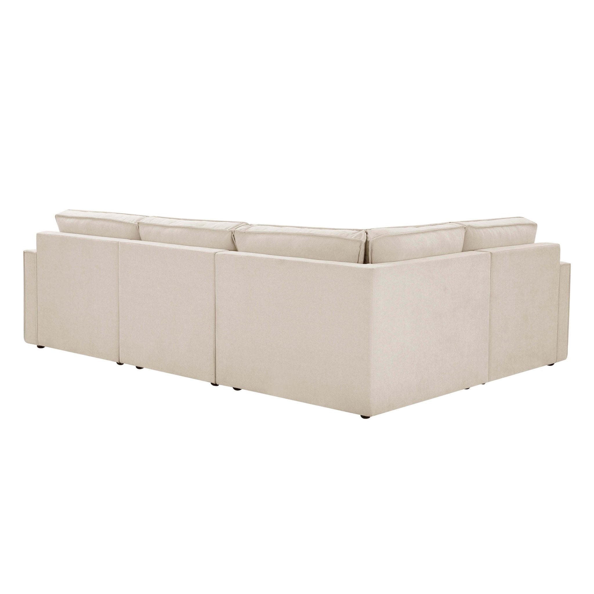 Brooklyn Slim Arm Right Hand Small L - Shape - Chenille Ivory - DUSK