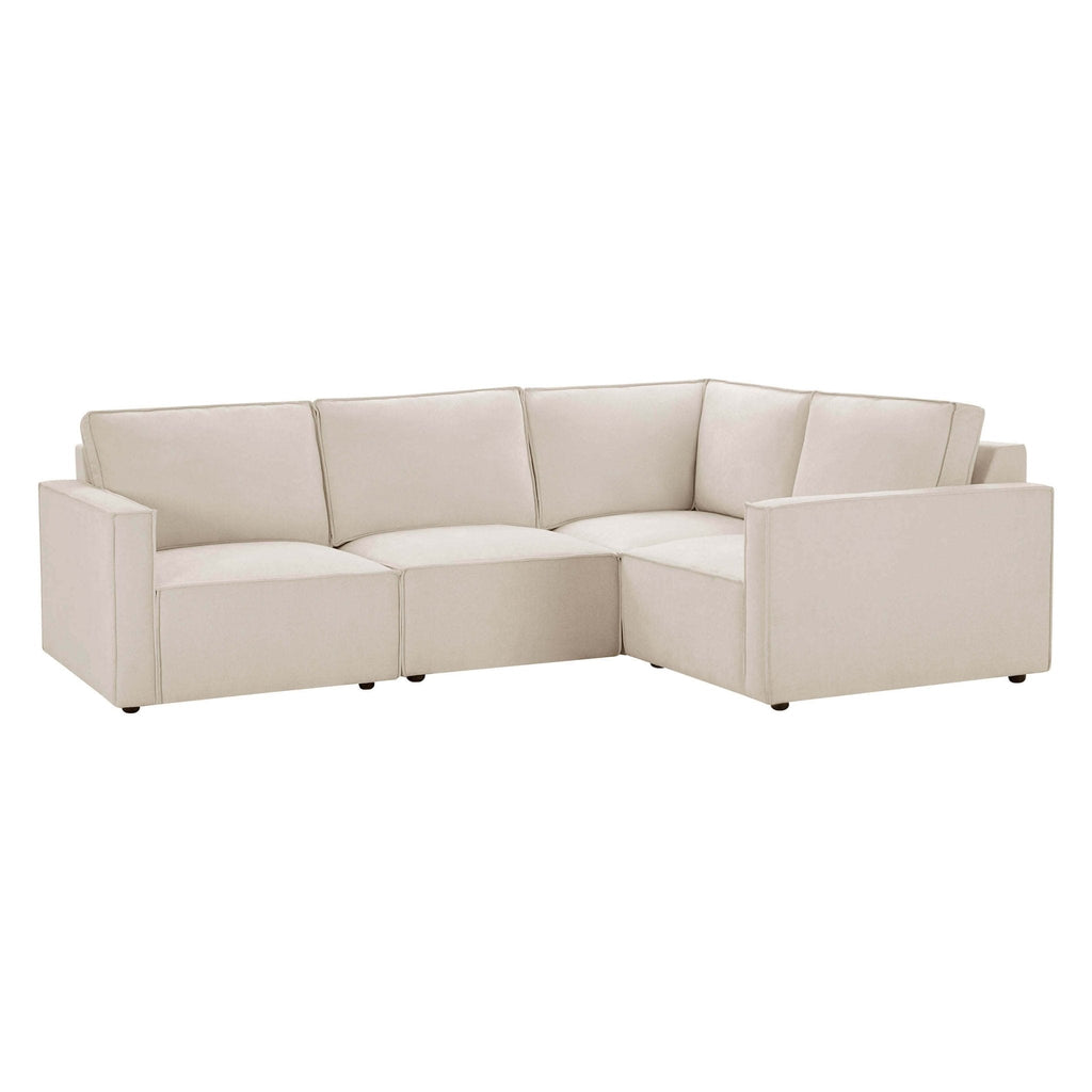Brooklyn Slim Arm Right Hand Small L - Shape - Chenille Ivory - DUSK
