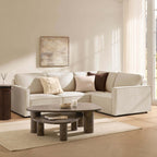 Brooklyn Slim Arm Right Hand Small L - Shape - Chenille Ivory - DUSK