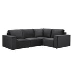 Brooklyn Small Right Hand Facing L-Shape Sofa - Ink - DUSK