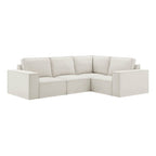 Brooklyn Small Right Hand Facing L-Shape Sofa - Ivory - DUSK