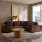 Brooklyn Small Right Hand L - Shape Sofa - Cappuccino - DUSK