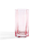 Brynn Scalloped Edge Glass Highballs - Set of 4 - Pink - DUSK