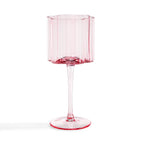 Brynn Scalloped Edge Wine Glasses - Set of 4 - Pink - DUSK