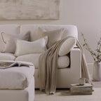 Cairo Feather 3 Seater Sofa - Vanilla - DUSK