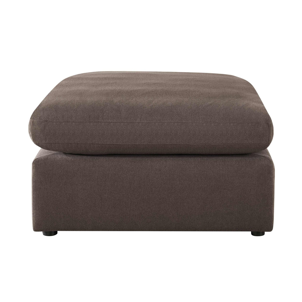 Cairo Feather Pouffe - Chocolate - DUSK