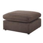 Cairo Feather Pouffe - Chocolate - DUSK