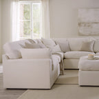 Cairo Feather Pouffe - Vanilla - DUSK