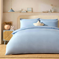 Cambridge 200 Thread Count Duvet Cover - Light Blue - DUSK