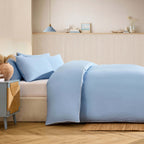 Cambridge 200 Thread Count Duvet Cover - Light Blue - DUSK