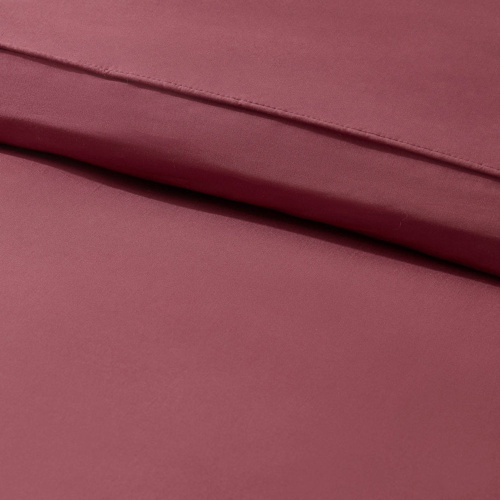 Cambridge Piped Edge 200 Thread Count Duvet Cover - Dark Berry - DUSK