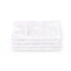 Cannes Matelassé 300 Thread Count Set of 4 Napkins - White - DUSK