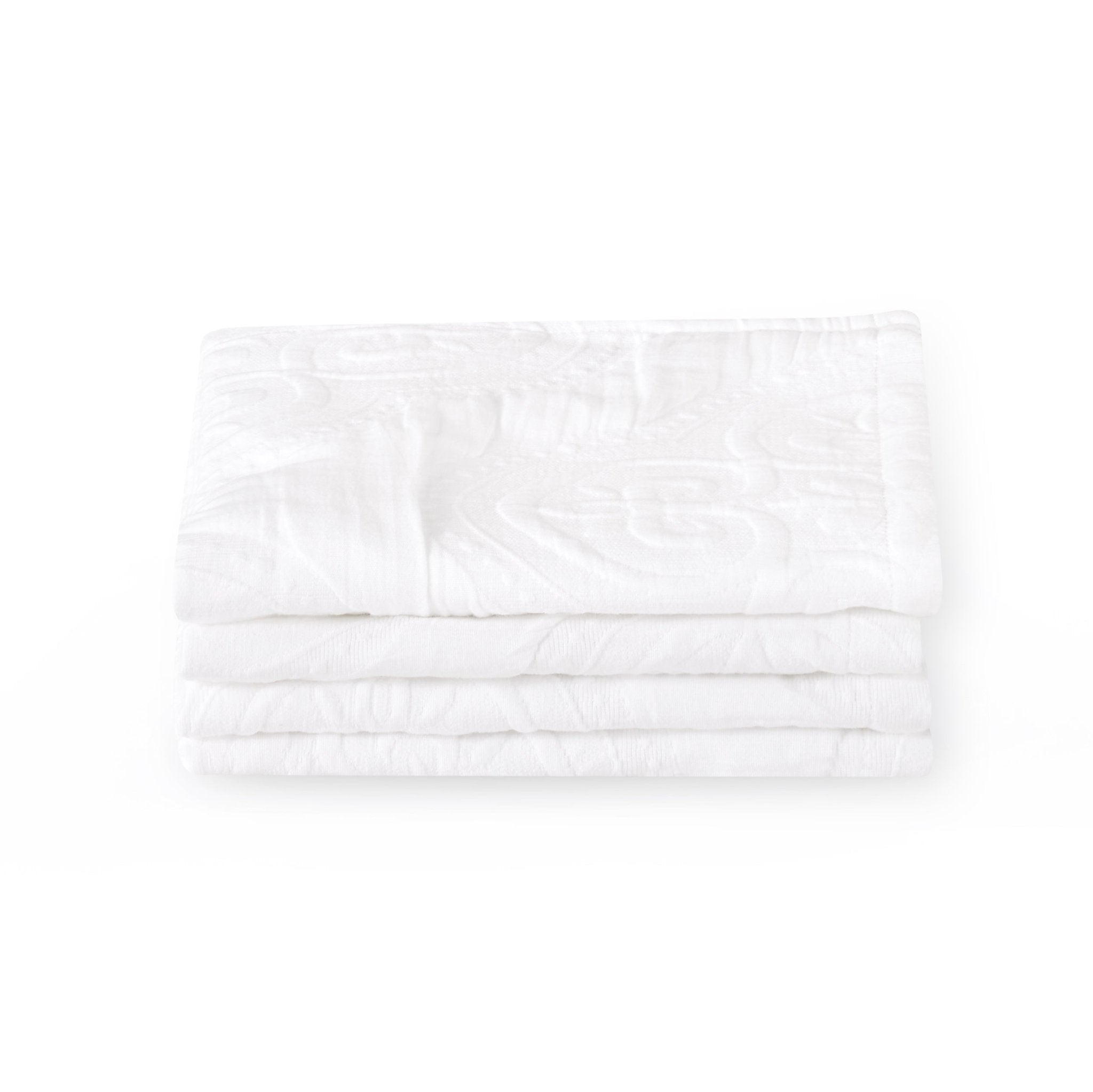 Cannes Matelassé 300 Thread Count Set of 4 Napkins - White - DUSK