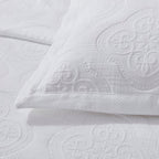 Cannes Matelassé Cushion Cover - White - DUSK