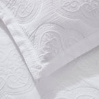 Cannes Matelassé Cushion Cover - White - DUSK