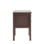 Carolina 2 Drawer Bedside Table - Mocha - DUSK
