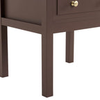 Carolina 2 Drawer Bedside Table - Mocha - DUSK
