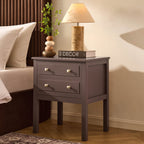 Carolina 2 Drawer Bedside Table - Mocha - DUSK