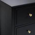 Carolina 5 Drawer Chest - Black - DUSK