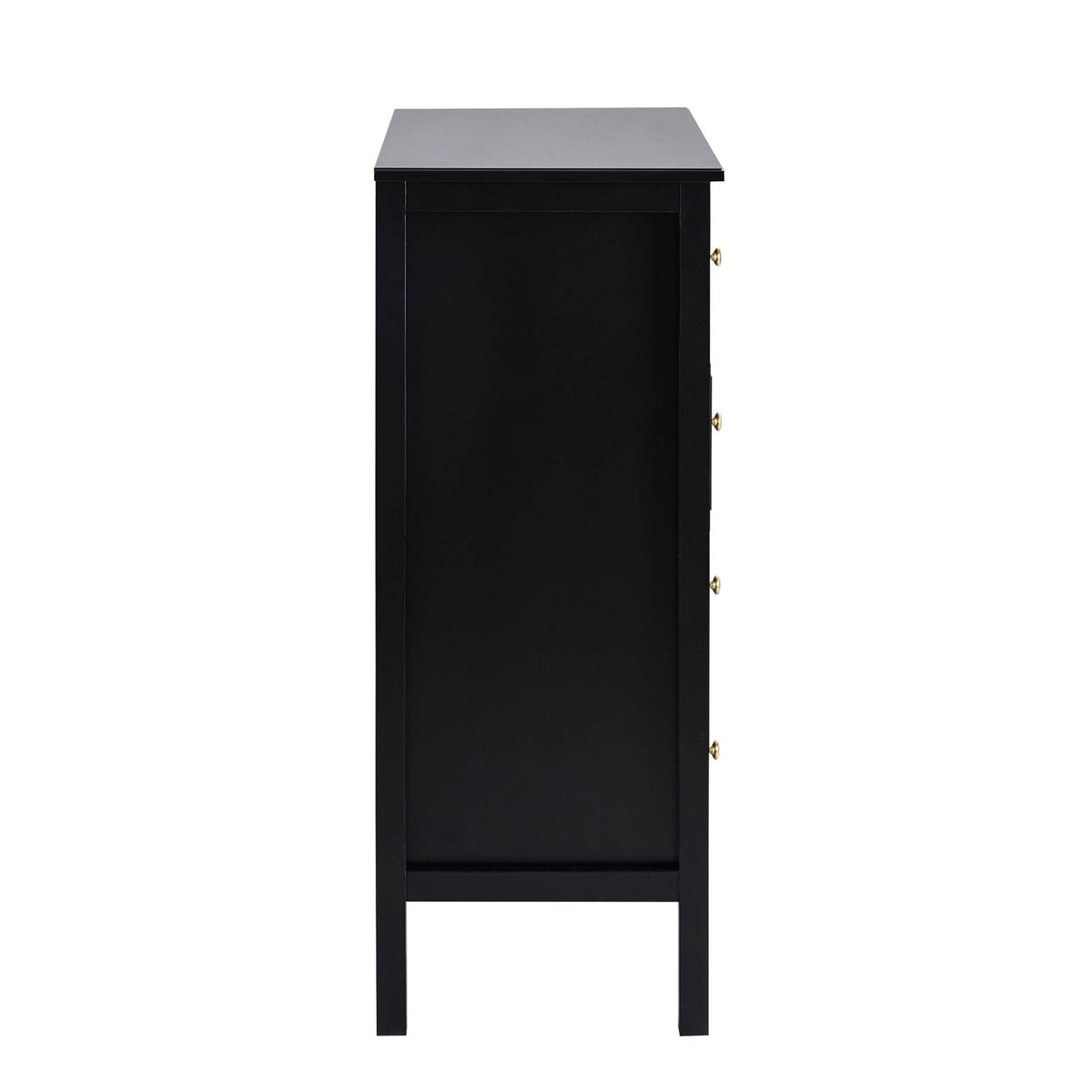 Carolina 5 Drawer Chest - Black - DUSK