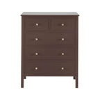 Carolina 5 Drawer Chest - Mocha - DUSK