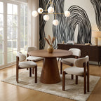 Cassie 4 - 6 Seater Dining Table - Mid Wood - DUSK