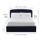 Charleston Ottoman Storage Bed - Navy - DUSK