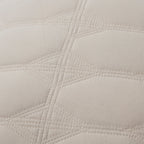 Charlotte Geometric Embroidered Cushion Cover - Natural - DUSK