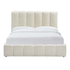 Cheshire Boucle Ottoman Storage Bed - Off White - DUSK
