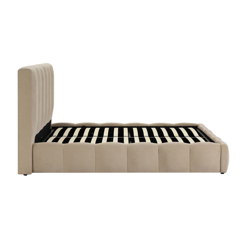 Cheshire Ottoman Storage Bed - Chenille Oatmeal - DUSK