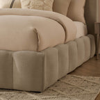 Cheshire Ottoman Storage Bed - Chenille Oatmeal - DUSK