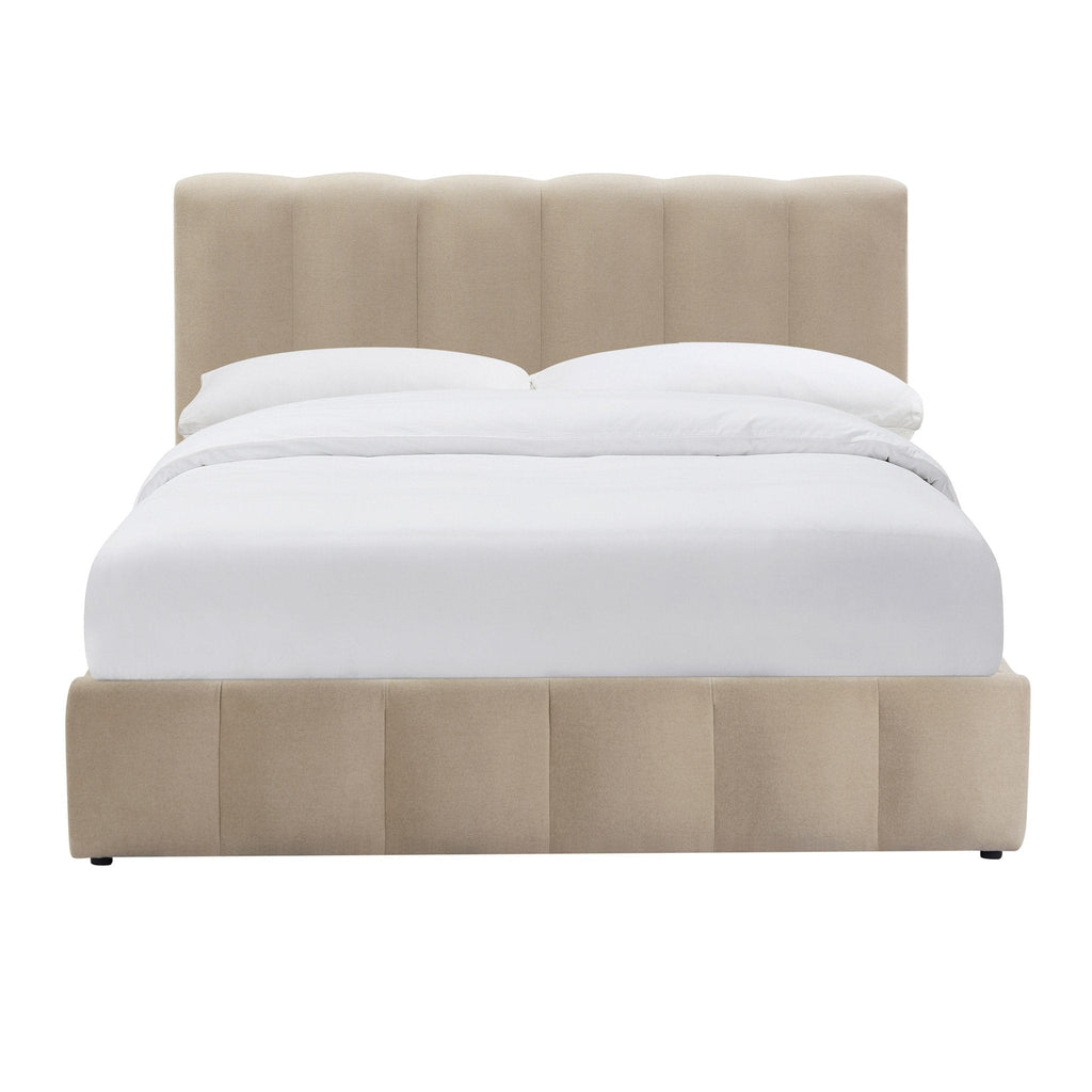 Cheshire Ottoman Storage Bed - Chenille Oatmeal - DUSK