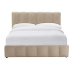 Cheshire Ottoman Storage Bed - Chenille Oatmeal - DUSK