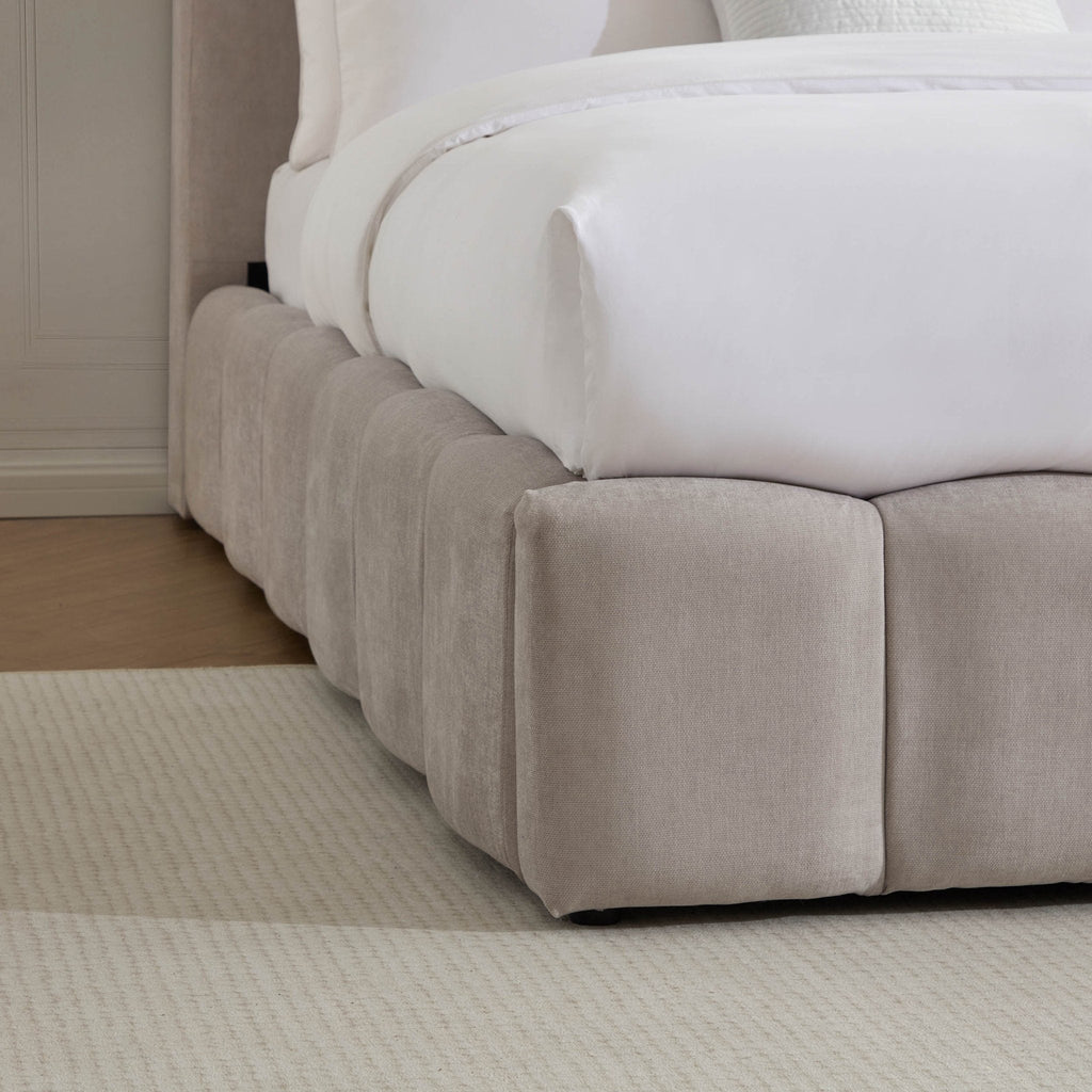 Cheshire Ottoman Storage Bed - Light Grey - DUSK