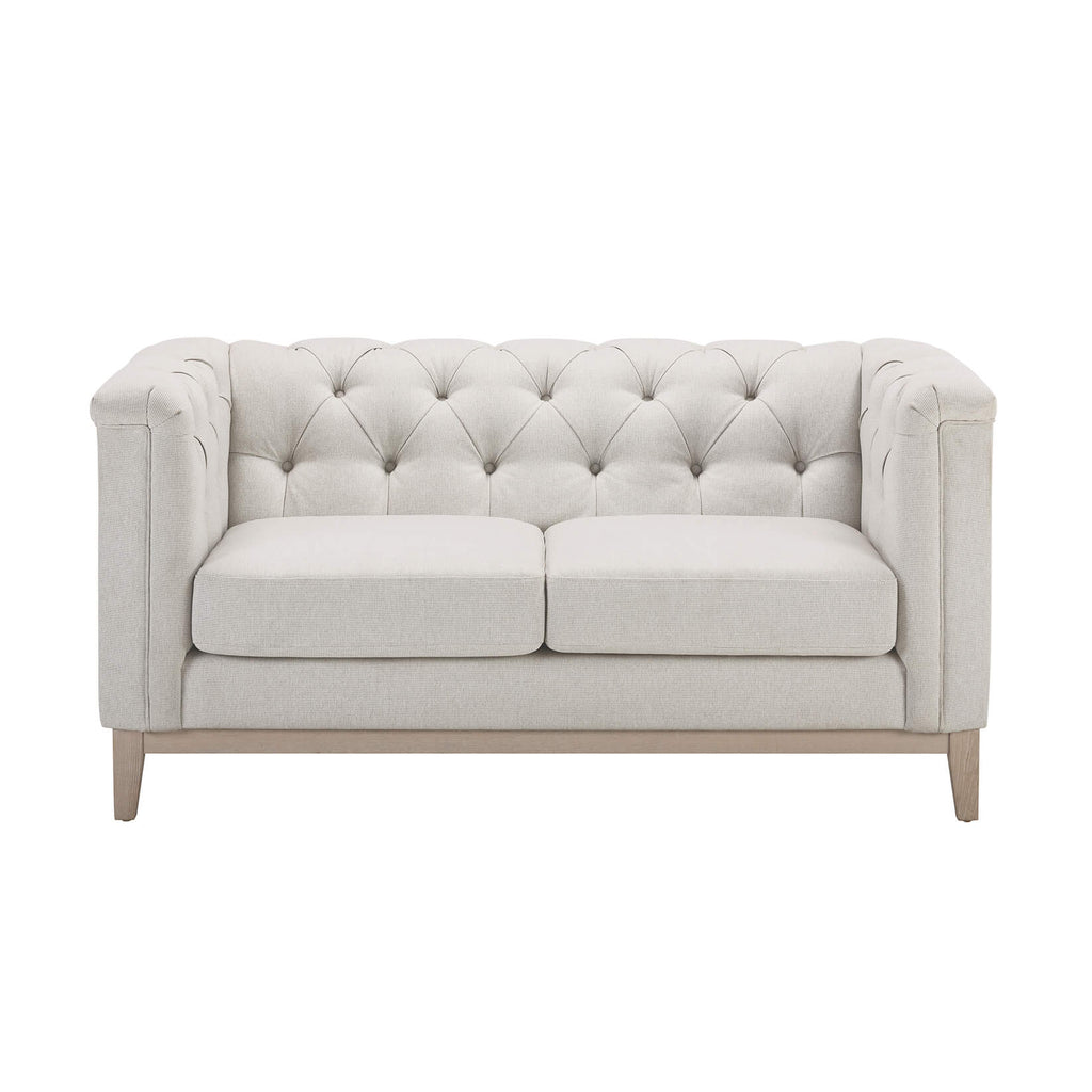 Chesterfield 2 Seater Sofa - Natural Stripe - DUSK