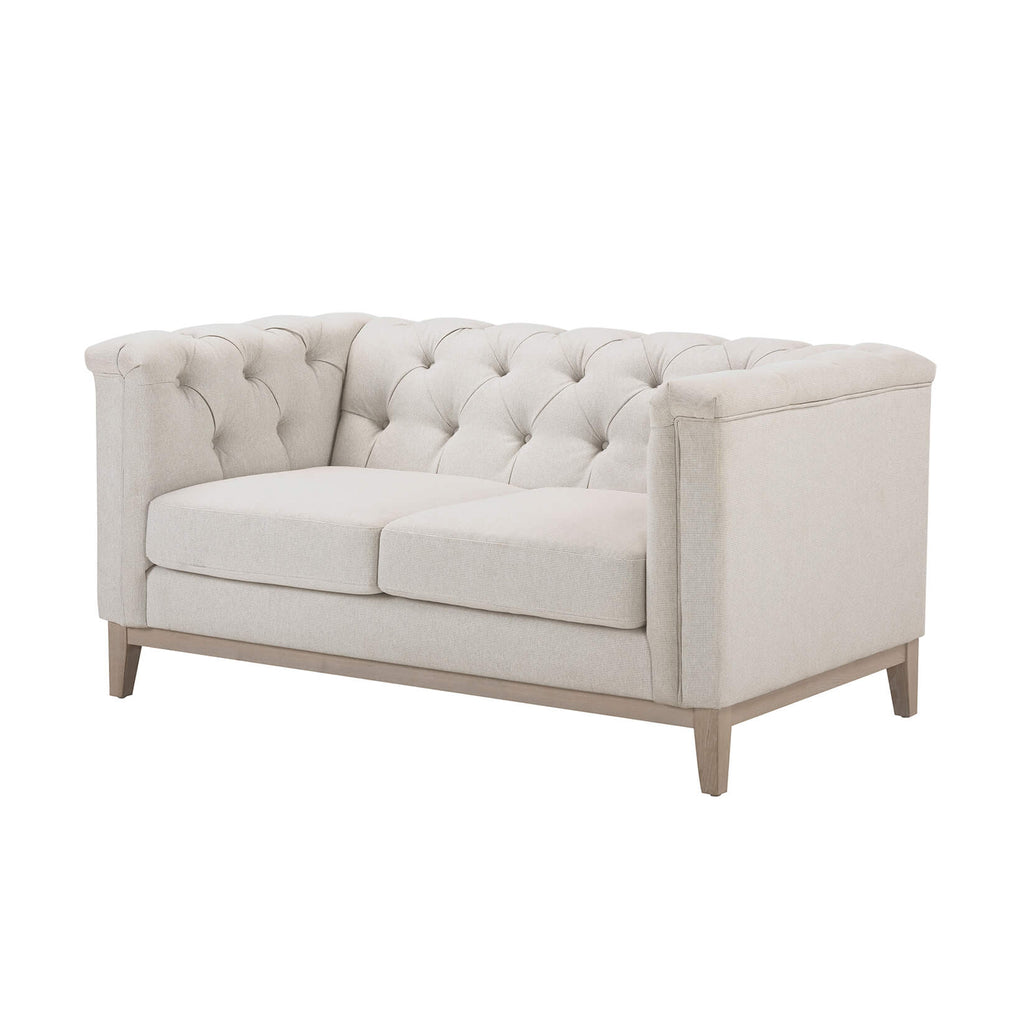 Chesterfield 2 Seater Sofa - Natural Stripe - DUSK