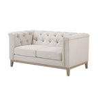 Chesterfield 2 Seater Sofa - Natural Stripe - DUSK