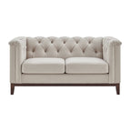 Chesterfield 2 Seater Sofa - Stone - DUSK