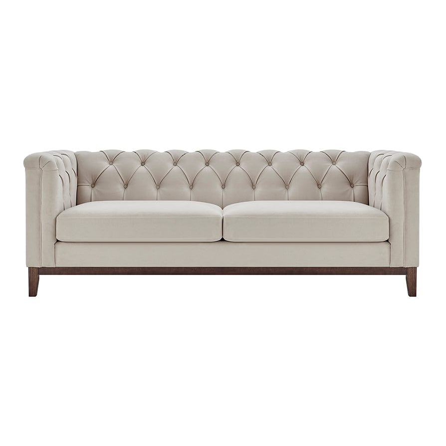 Chesterfield 3 Seater Sofa - Stone - DUSK