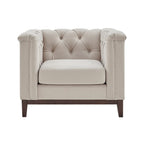 Chesterfield Armchair - Stone - DUSK