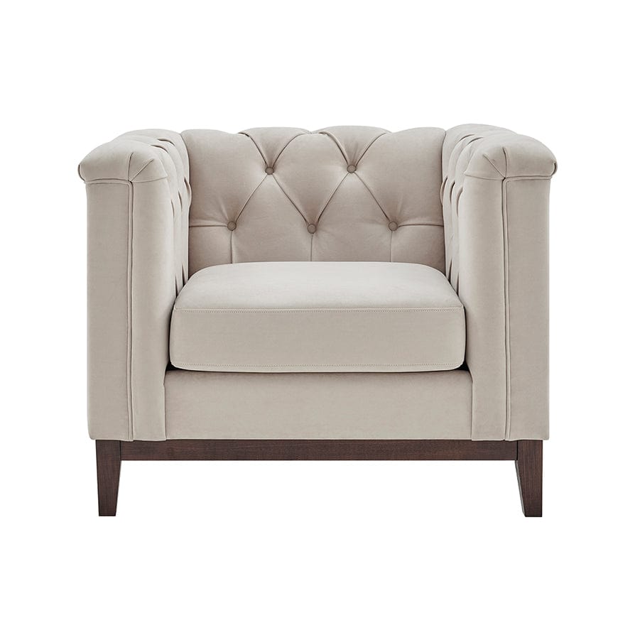 Chesterfield Armchair - Stone - DUSK