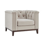Chesterfield Armchair - Stone - DUSK