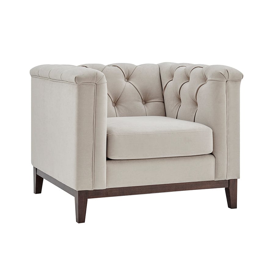 Chesterfield Armchair - Stone - DUSK