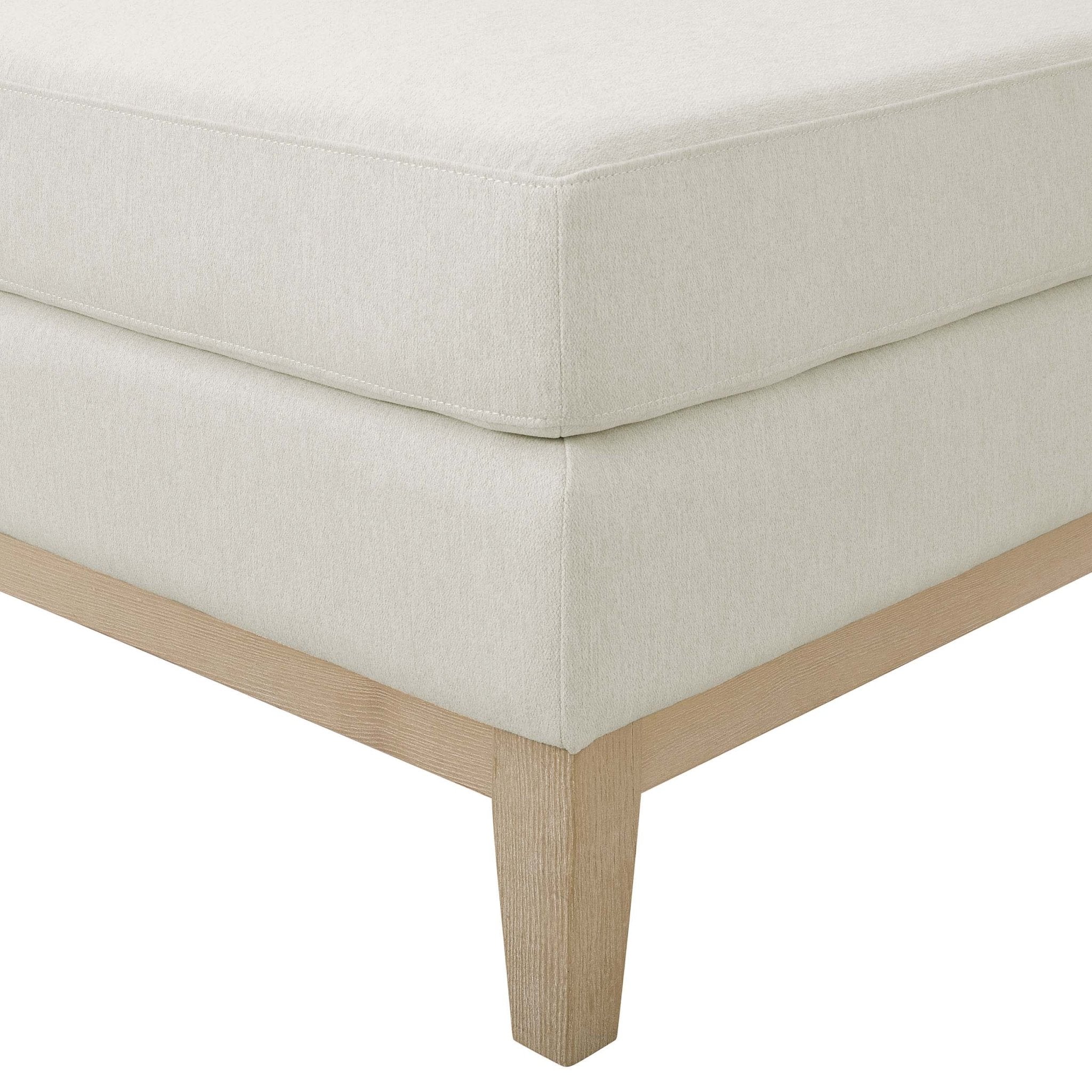 Chesterfield Pouffe - Cream Linen - DUSK