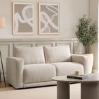 Chicago 2 Seater Sofa - Beige - DUSK